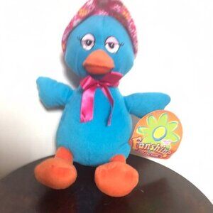 Funshine Easter Blue Duck Chick Plush Stuffed Animal Soft Toy Stuffie Plushie